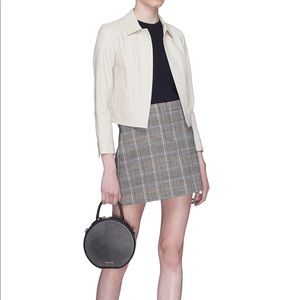 THEORY Check Plaid Virgin Woo, Skirt